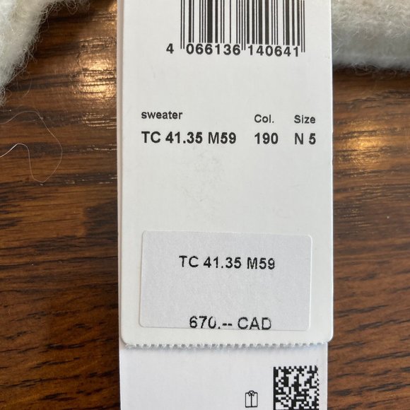 MARC CAIN:  Dalmatian Pattern Sweater - white & black - Picture 10 of 12